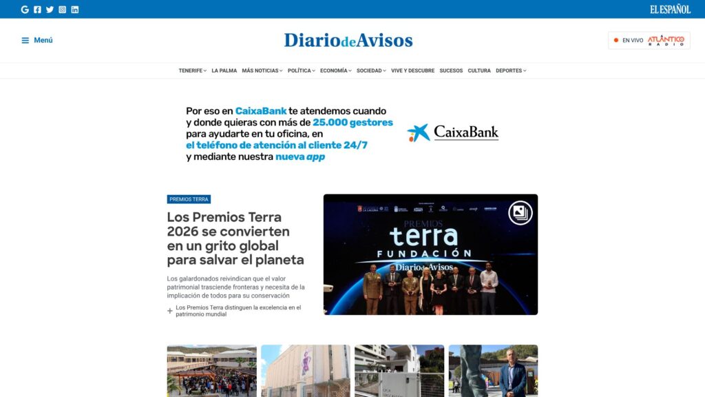 Screenshot of backlink diariodeavisos.elespanol.com